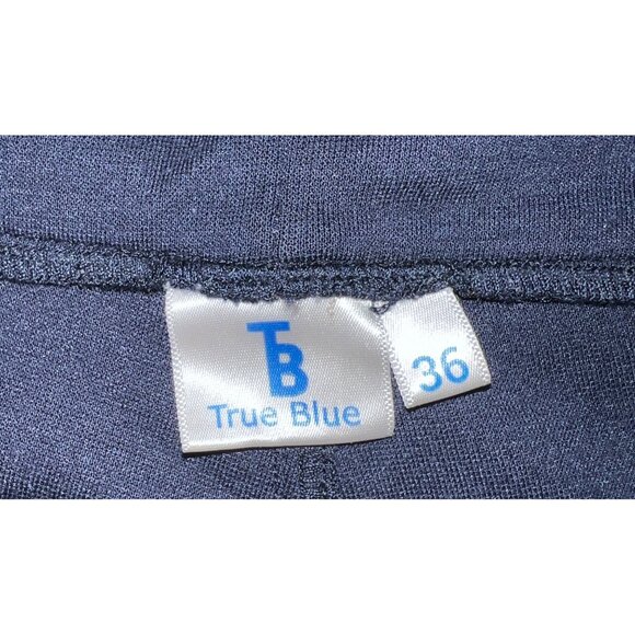 True Blue Navy Blue Womens Shorts Size 36 Cotton Blend Casual - Picture 3 of 4